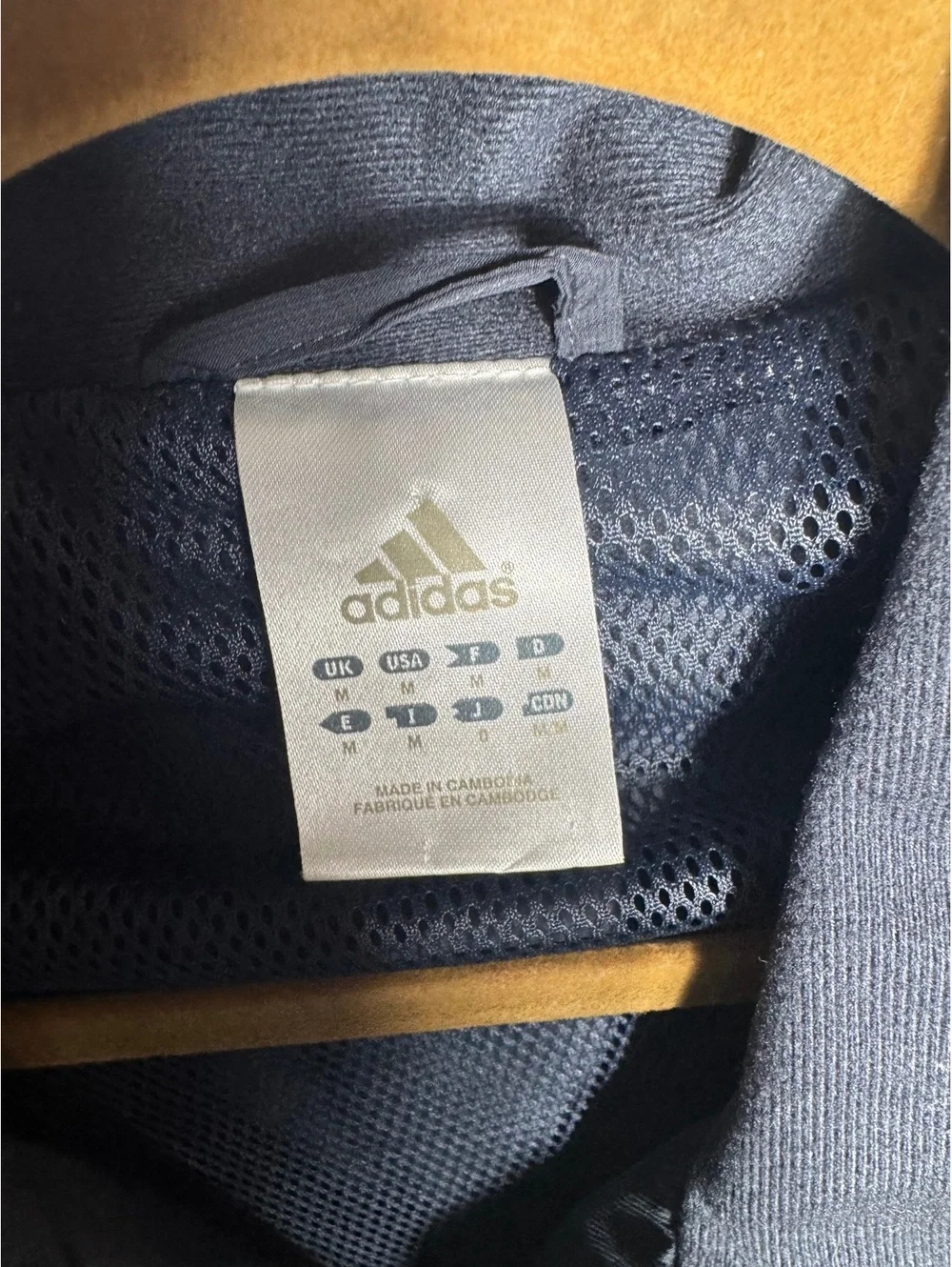 Adidas Men's Medium Gray and Yellow Track Jacket Vintage
